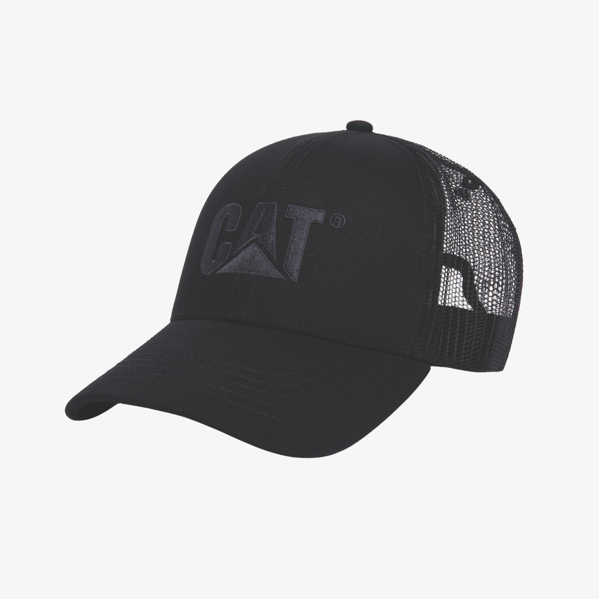 Cap Raised Logo Mesh black