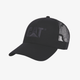 Cap Raised Logo Mesh black