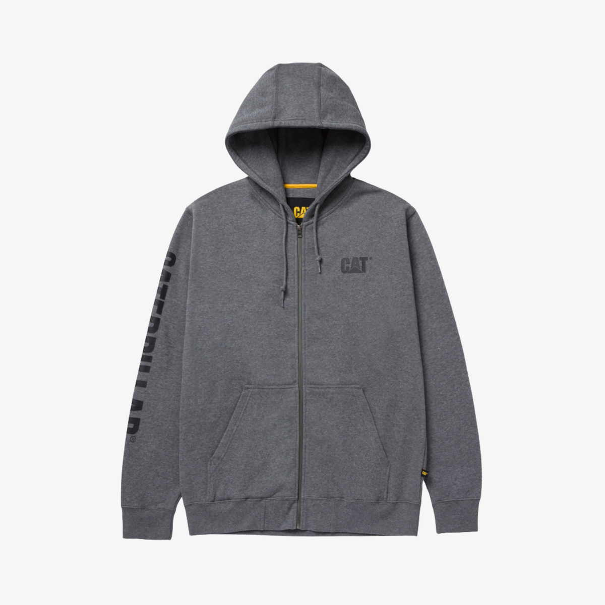Full Zip Banner Hoodie grey