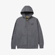 Full Zip Banner Hoodie grey