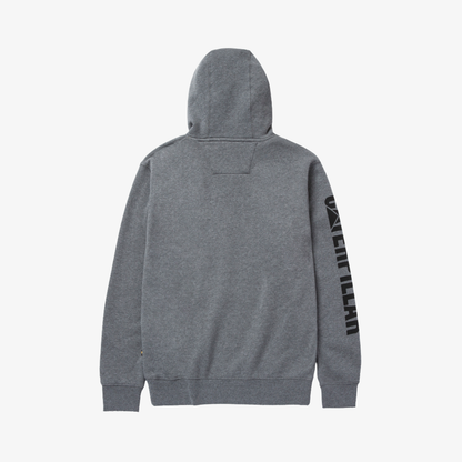Full Zip Banner Hoodie grey