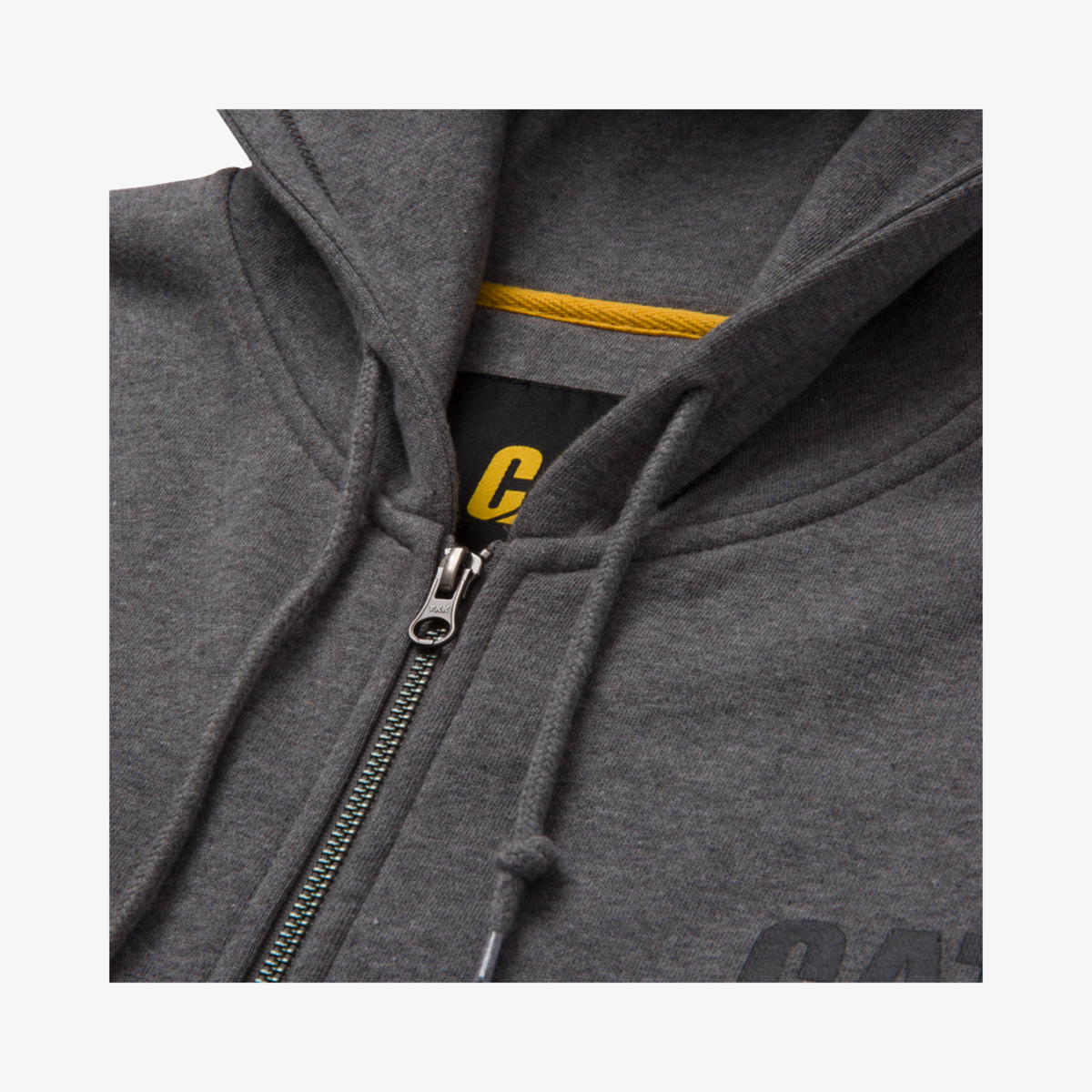 Full Zip Banner Hoodie grey