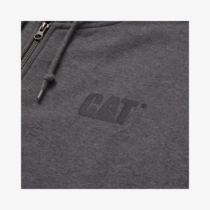 Full Zip Banner Hoodie grey