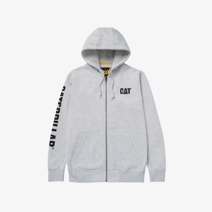 Full Zip Hoodie grau