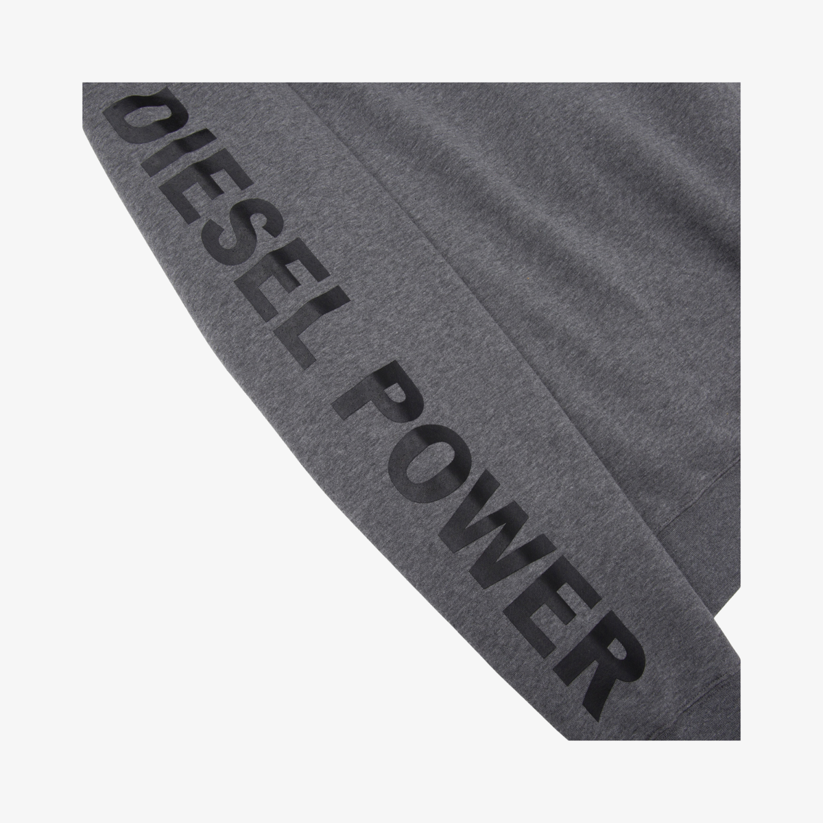 Diesel Power Hoodie grau