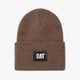 Beanie Label Cuff braun