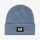 Beanie Label Cuff hellblau