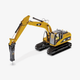 Cat® 320D L Hydraulikbagger mit Hammer