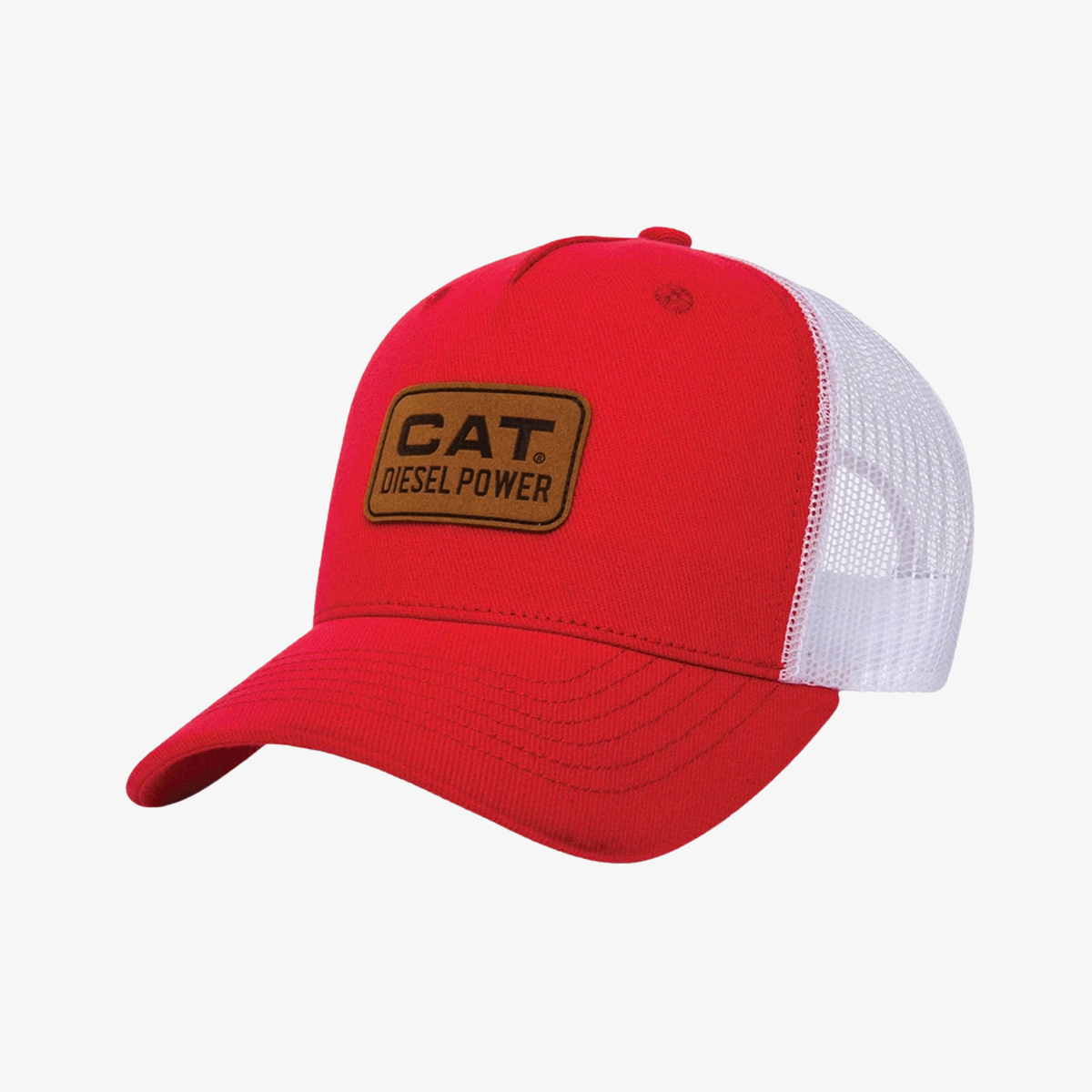 Cap Diesel Power Leather Patch Red