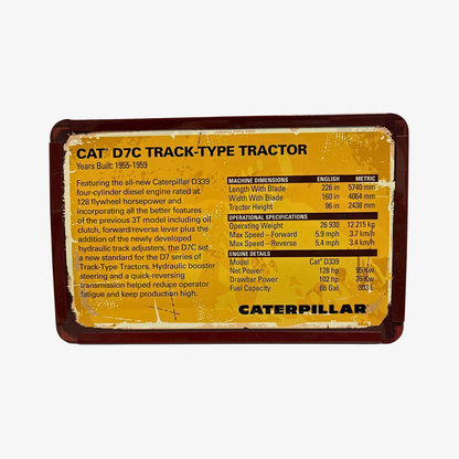 Cat® D7C Dozer Vintage