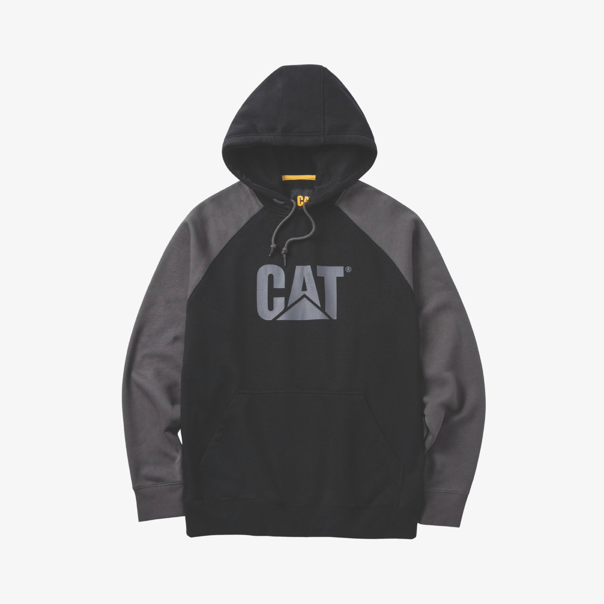 Hoodie Colorblock Raglan grau
