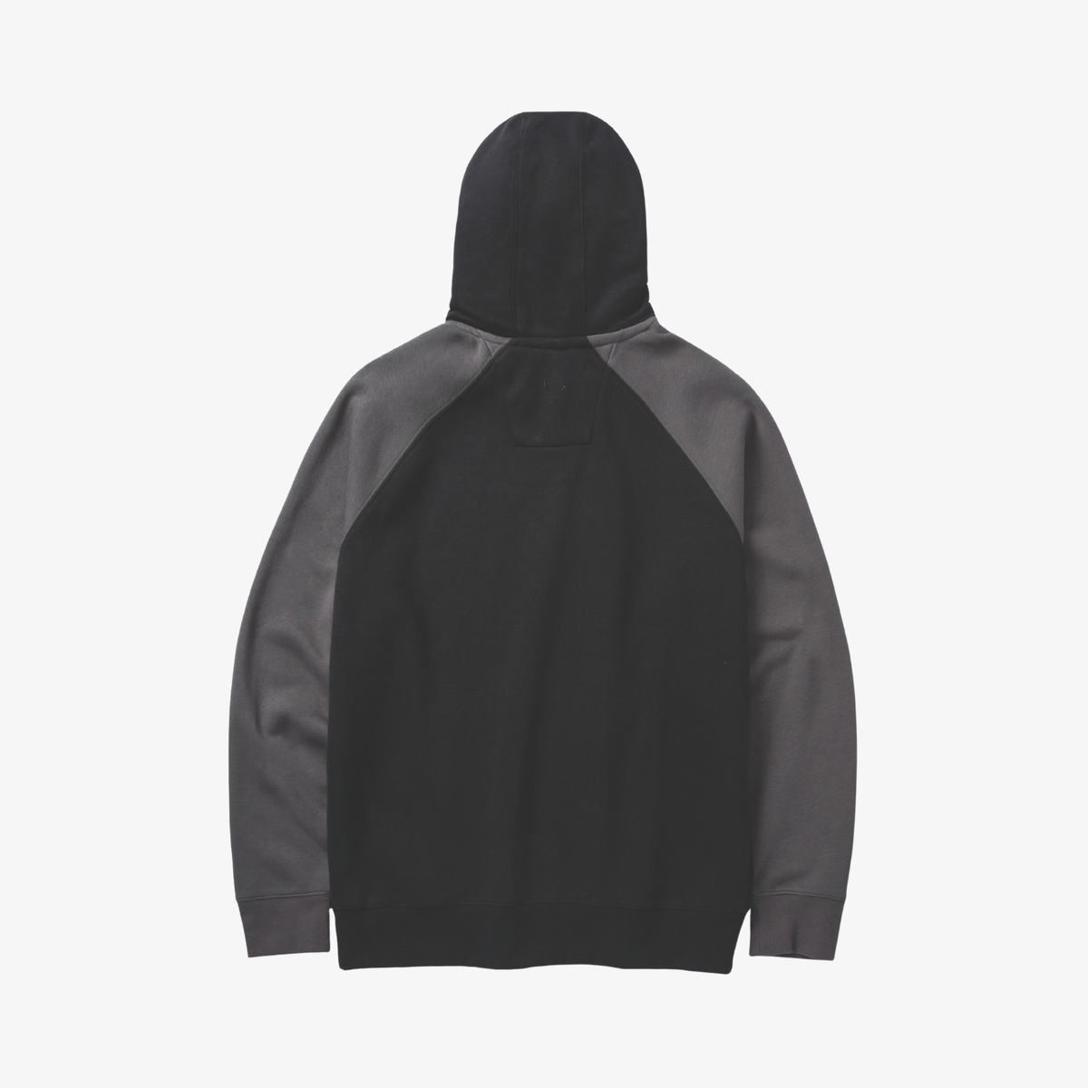 Hoodie Colorblock Raglan grau