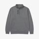 Midweight Quarter Zip Sweater grau