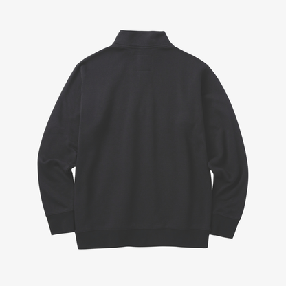 Midweight Quarter Zip Sweatshirt schwarz